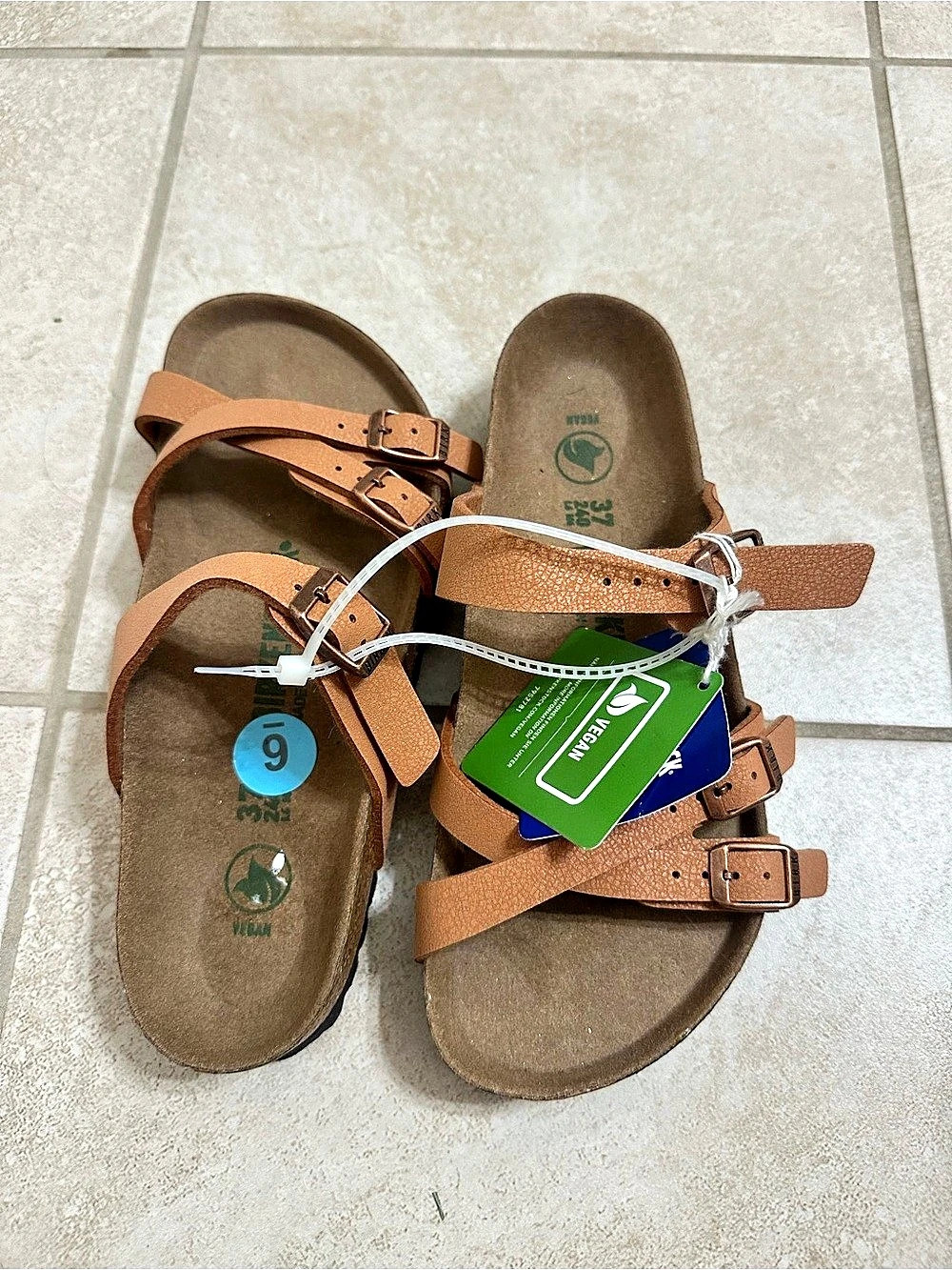 Birkenstock Franca Vegan Sandals Brown US 6